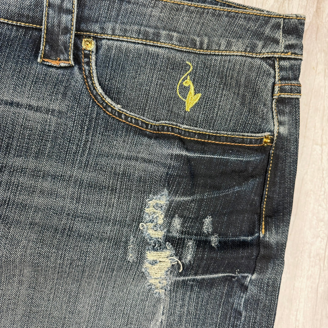 NEW- Baby Phat Y2K Denim Logo Pocket Skirt- US Size 24 or 26 + Plus