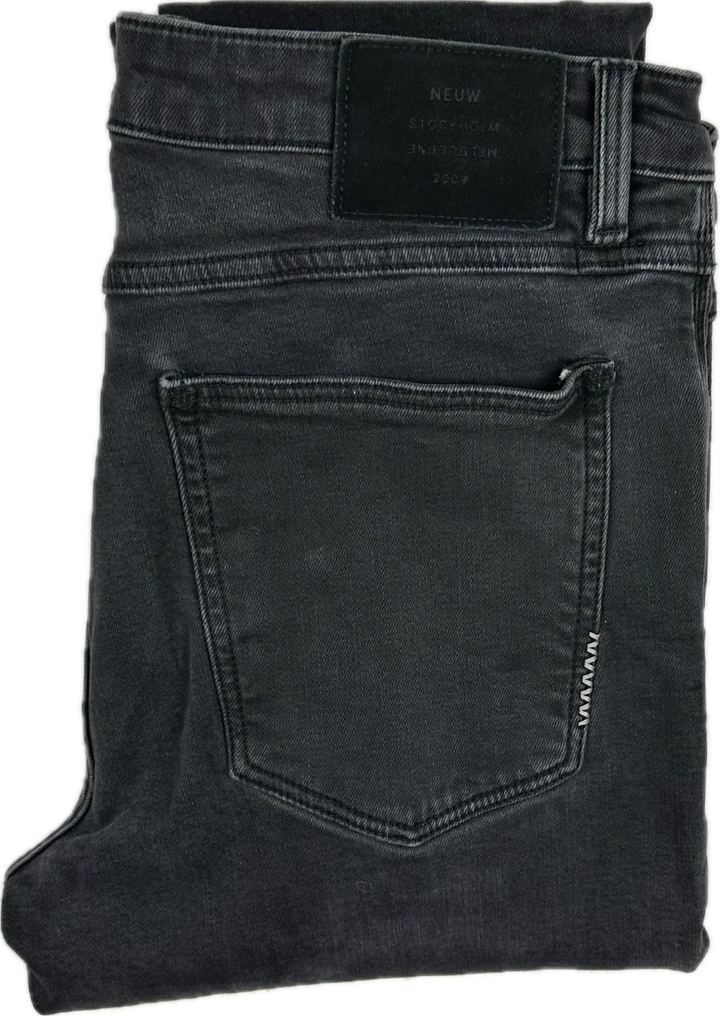 NEUW Mens 'Ray Tapered' Black Denim Jeans - Size 34/34
