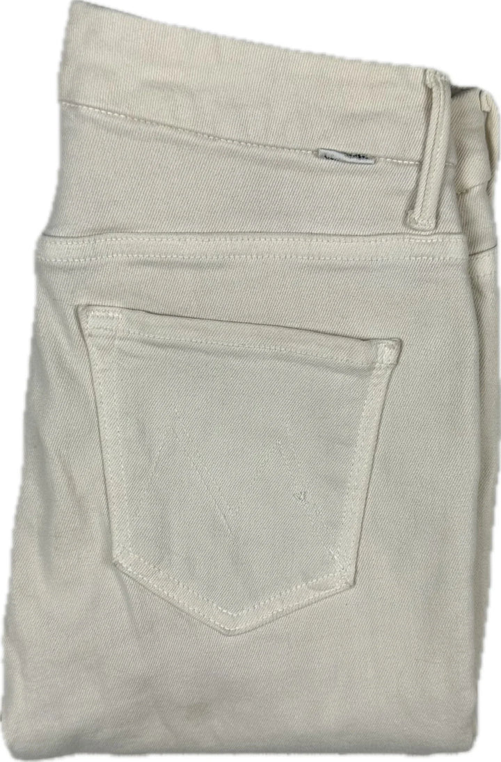 Mother 'High Waisted Looker' Second Chance Ivory Jeans - Size 28