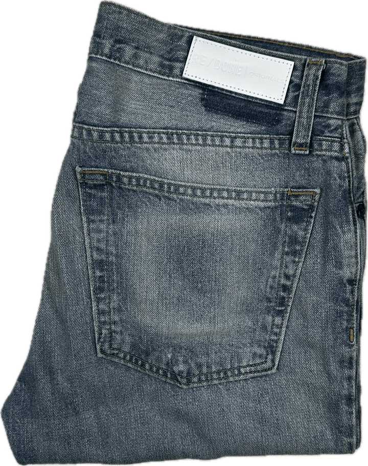 RE/DONE 90's Mid Rise Relaxed Crop Jeans -Size 26