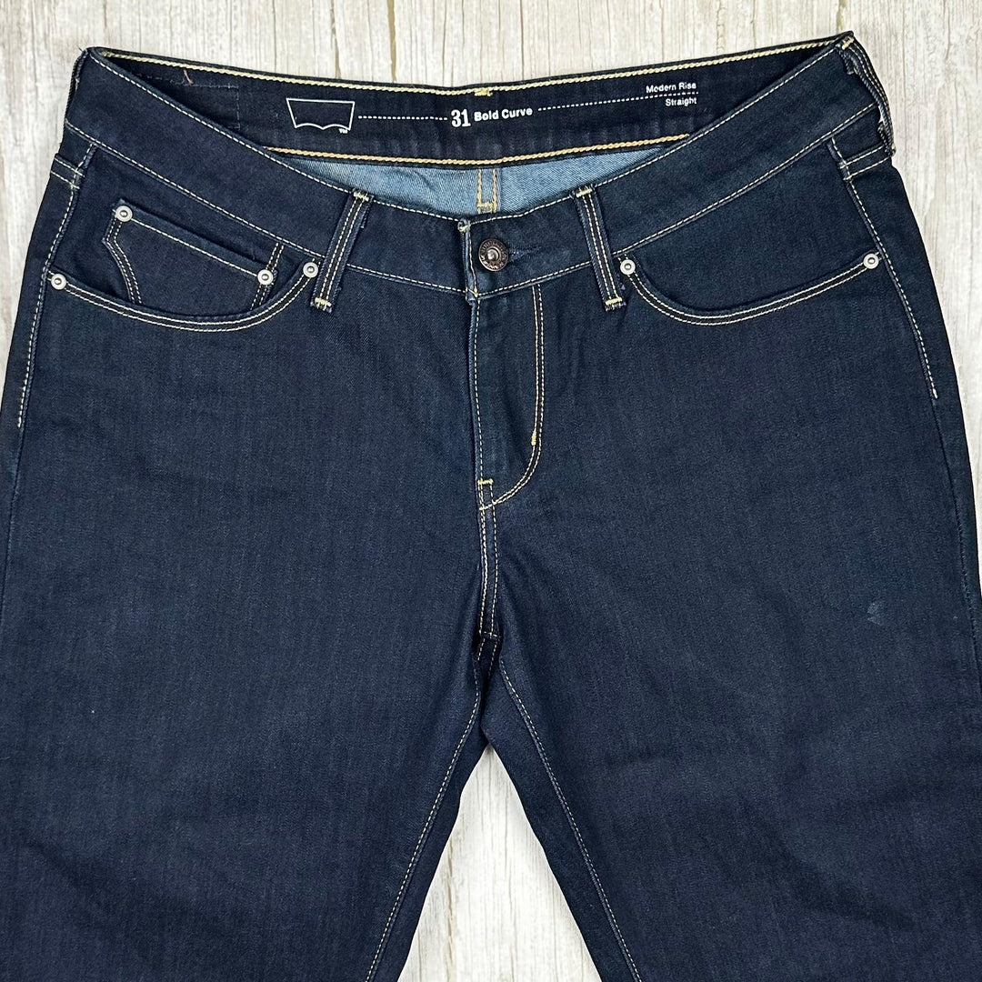 Levis Bold Curve Modern Rise Straight Levi's Jeans - Size 31