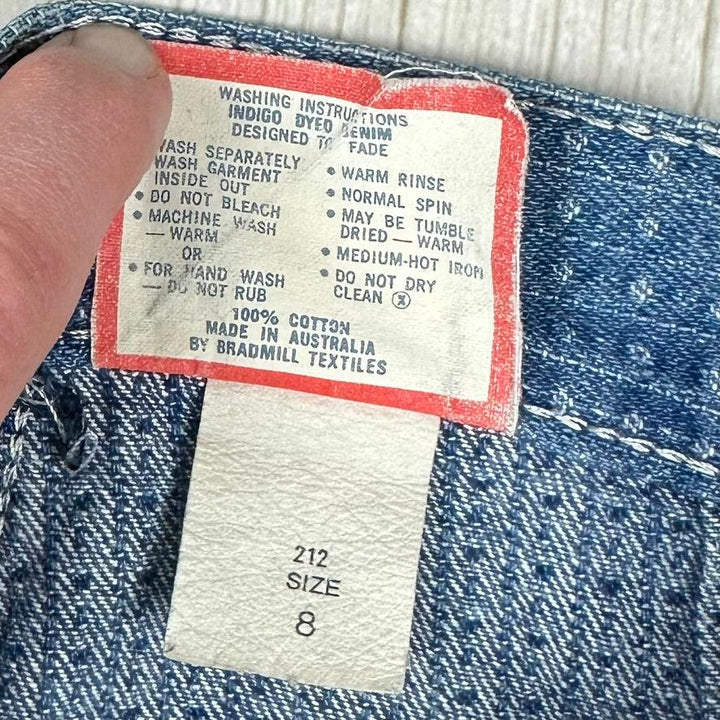 Vintage 80's Pioneer Pleat Front Tapered Jeans- Suit Size 4