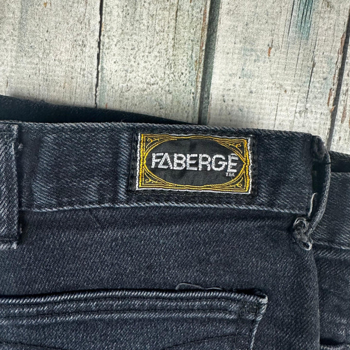 Fabergé 1980's High Waisted Slim Ladies Jeans - Suit Size 12 - Jean Pool