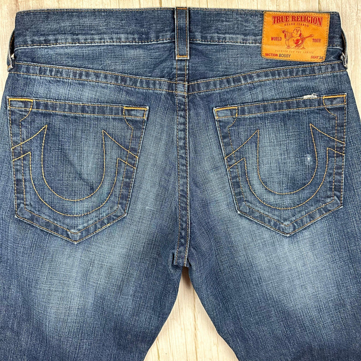 True Religion Mens 'Bobby' Bootcut Jeans - Size 34S - Jean Pool