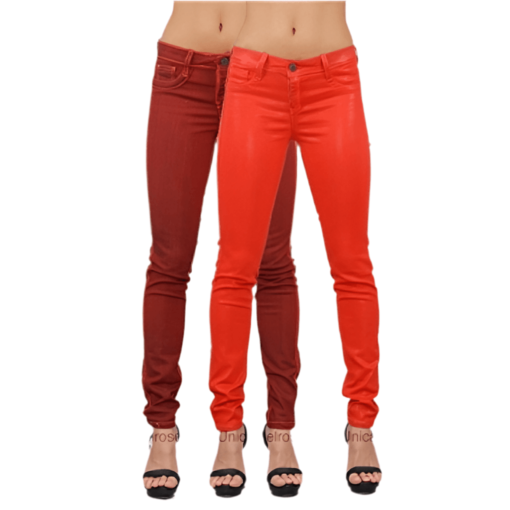 Bleulab USA 'Detour Leggings' Fully Reversible Red Skinny Jeans