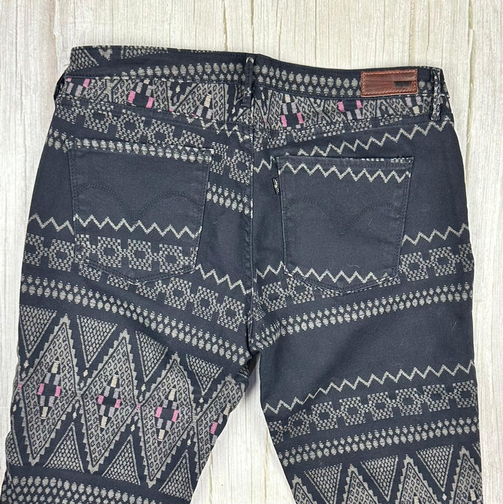 Levis 'Legging' Skinny Aztec Print jeans -Size 30 - Jean Pool