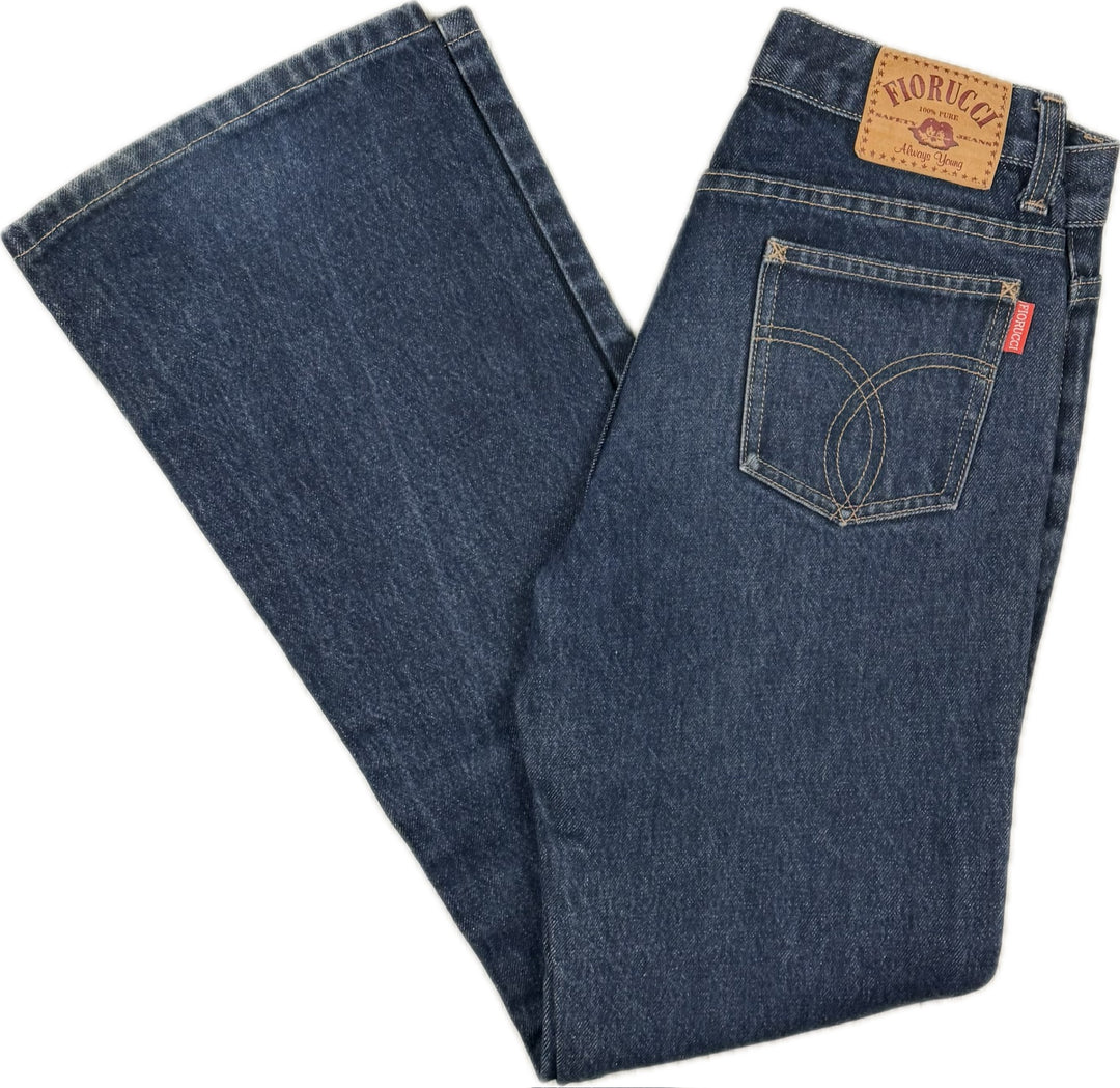 Fiorucci 90's Low Rise Bootcut  Denim Jeans- Suit Size 6