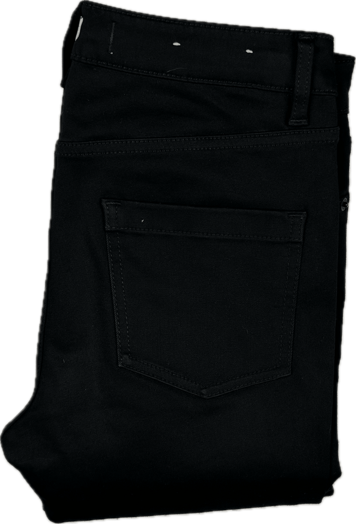 Country Road Black  Mid Rise Tapered Skinny Jeans -Size 8