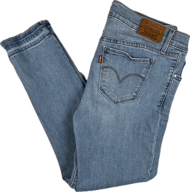 Levis 711 Released Hem Crop Jeans -Size 28