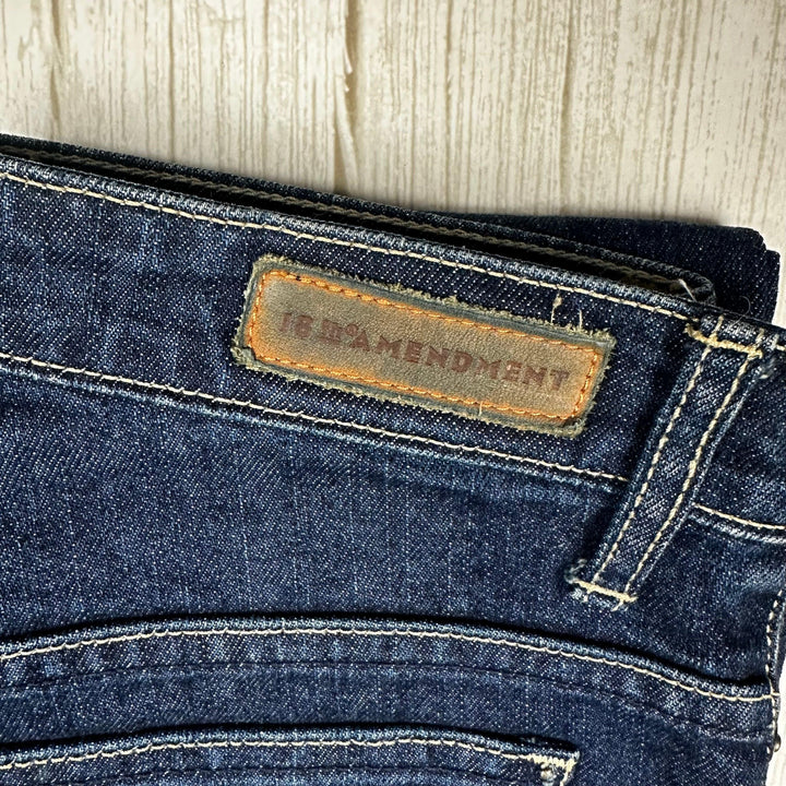 18th Amendment 'De Havilland' Australian Made Y2K Slim Fit Jeans- Size 25