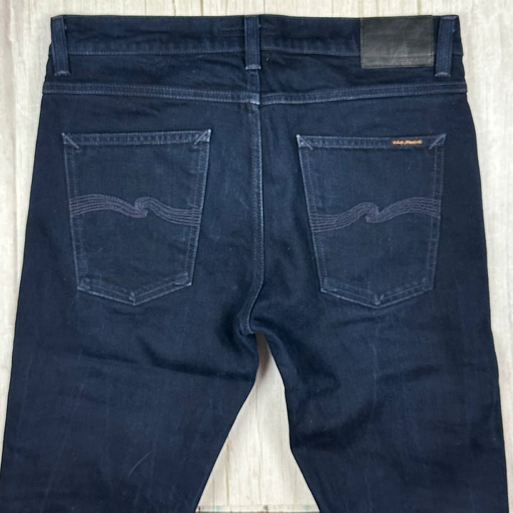 Nudie 'Lean Dean' Dry Indigo Indigo Wash Organic Cotton Jeans- Size 34/32