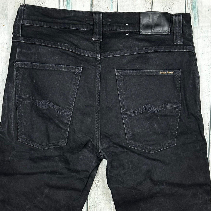 Nudie Jeans Co. 'Grim Tim' Black Ring Wash Organic Jeans - Size 34/34 - Jean Pool