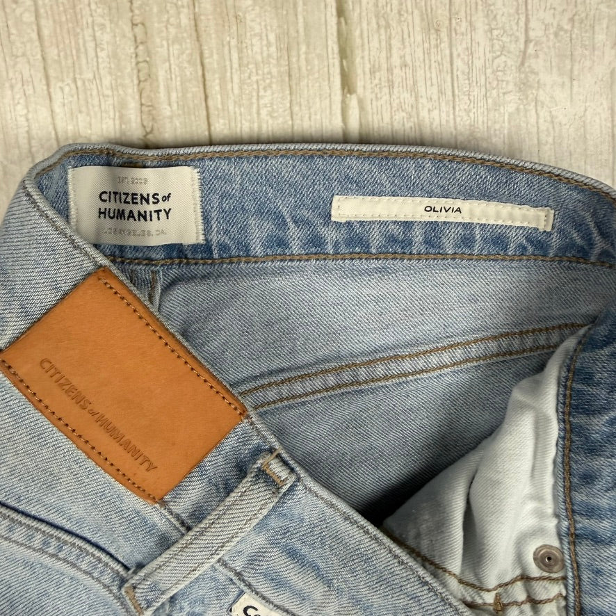Citizens of Humanity High Rise 'Olivia' Slim Straight Jeans - Size 24