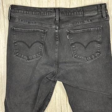 Levis 312 Shaping Slim Mid Rise Aged Black Jeans - Size 32" or 14AU