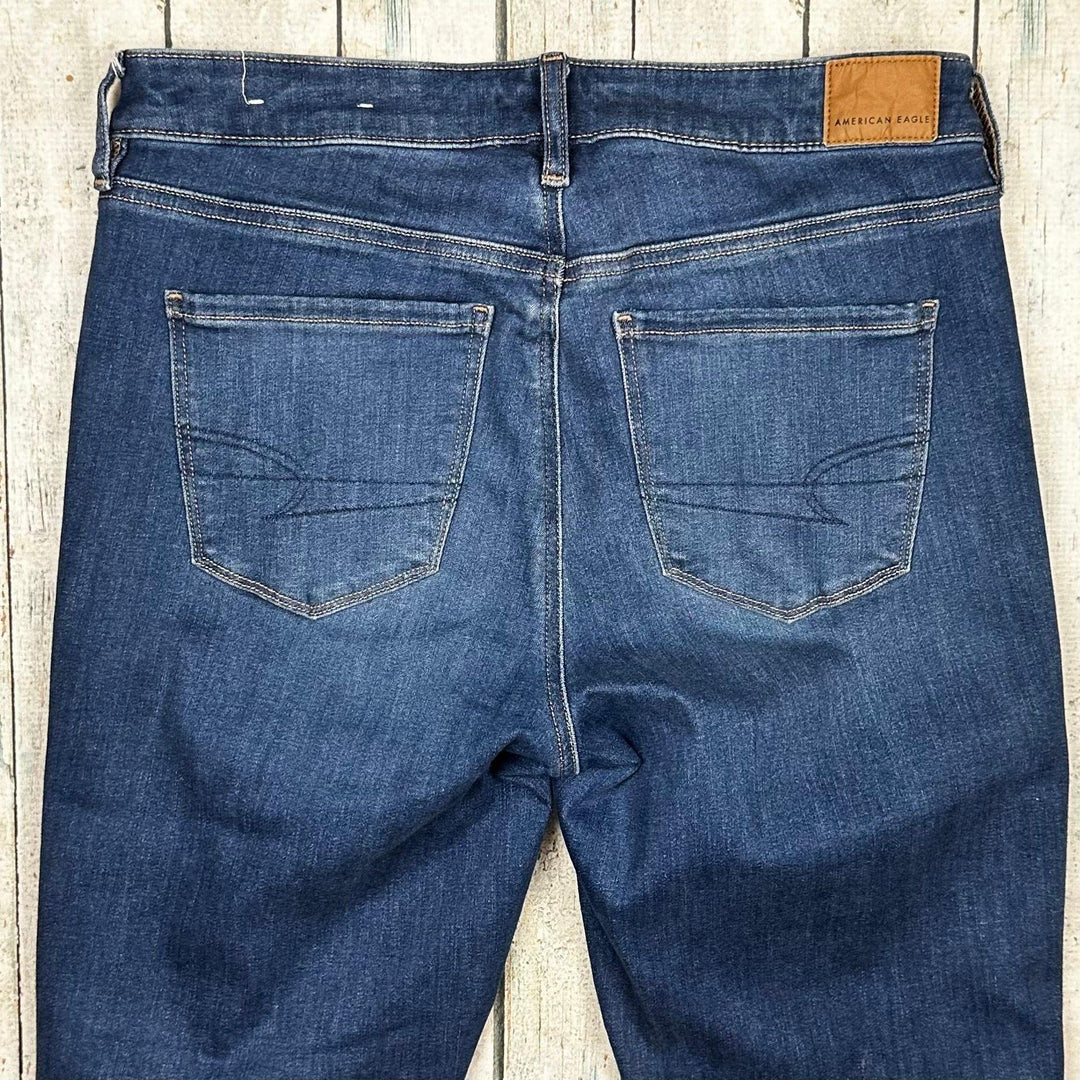American Eagle Dark Wash Skinny Jeans - Size 12 - Jean Pool