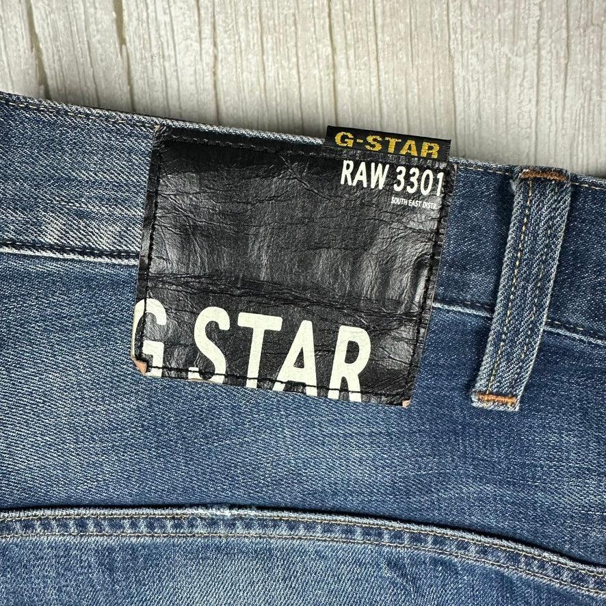 G Star RAW 3301 Mens Morris Tapered Jeans - Size 31/32