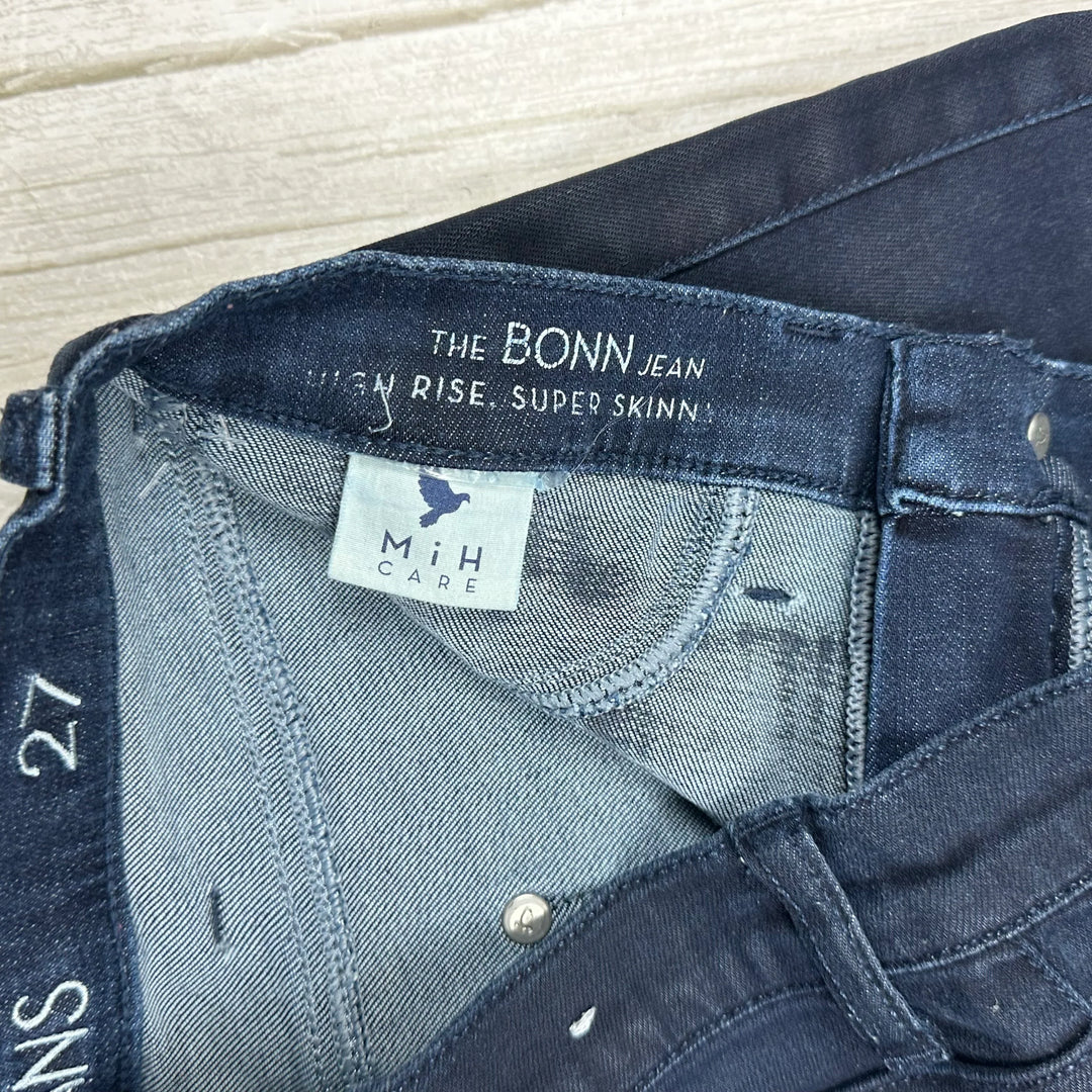 MIH 'The Bonn Jean' High Rise Skinny Jeans- Size 27