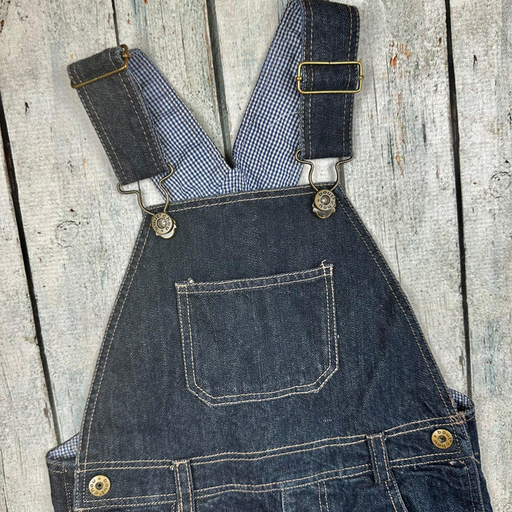 Classic Denim Bib & Brace Denim Overalls by bout chou - Size 24M - Jean Pool