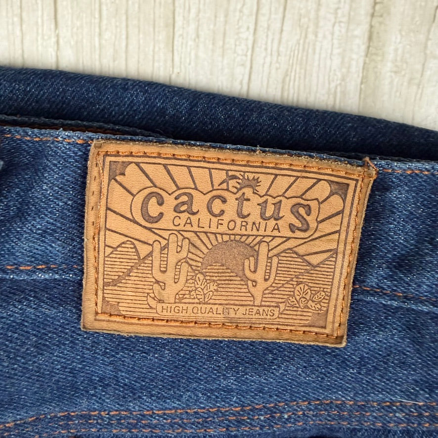 Cactus 1980s Vintage Slim Straight Ladies Jeans- Suit Size 7/8