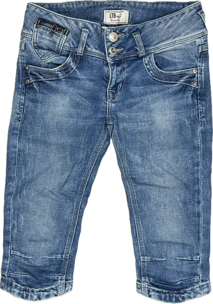 LTB Ladies Stretch Denim Slim Capri Short -Size 28