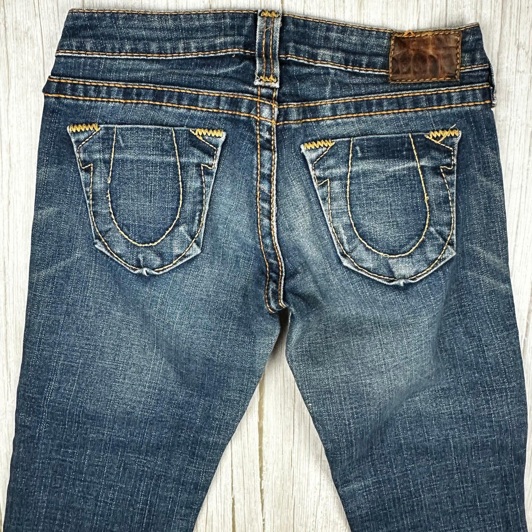 True Religion 'Billy' Low Rise  Straight Jeans- Size 26