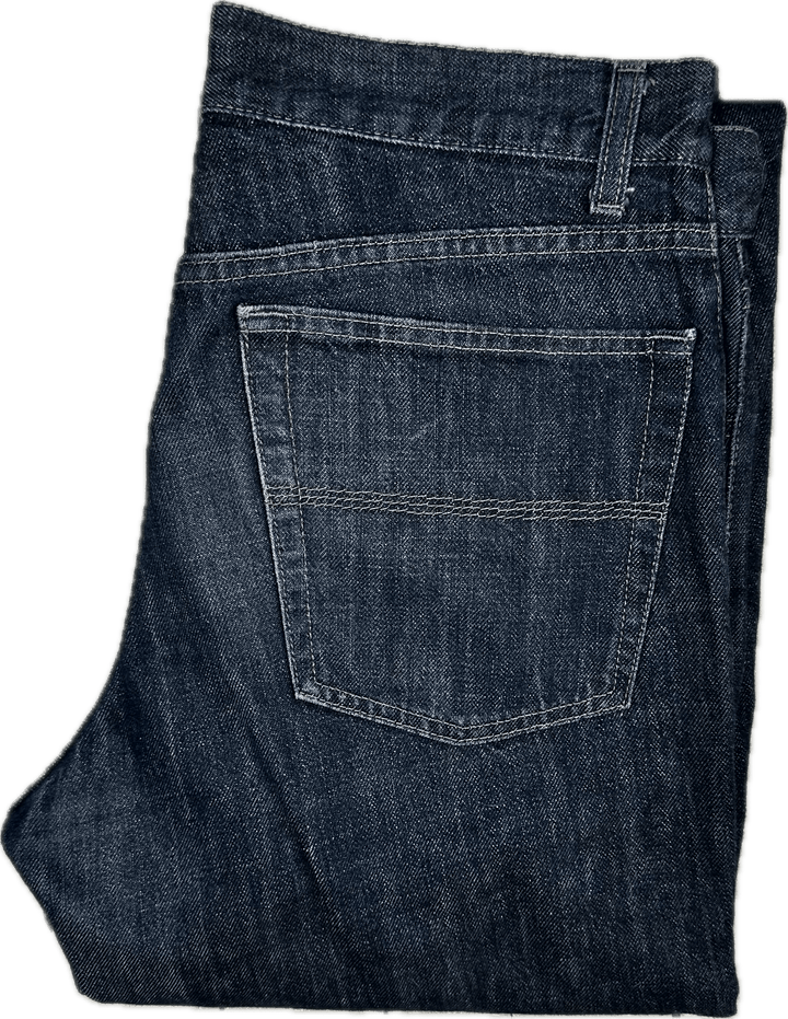 Sisley Italian Mens Classic Straight Leg Jeans -Size 32/34 - Jean Pool