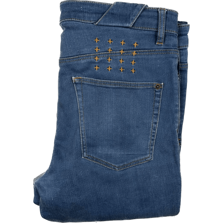 Ksubi Mens 'Chitch' Straight Leg Denim Jeans - Size 34 - Jean Pool