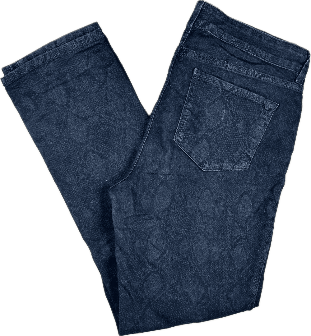 NYDJ Snakeskin Printed Skinny Jeans -Size 12US or 16AU - Jean Pool