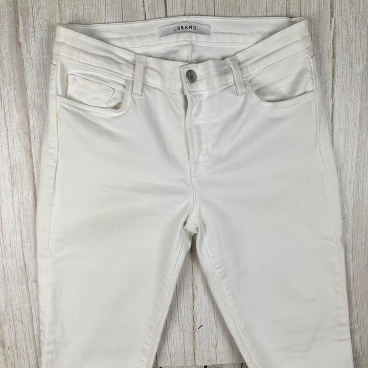 J Brand 'Skinny Leg' Mid Rise White Jeans - Size 27 - Jean Pool