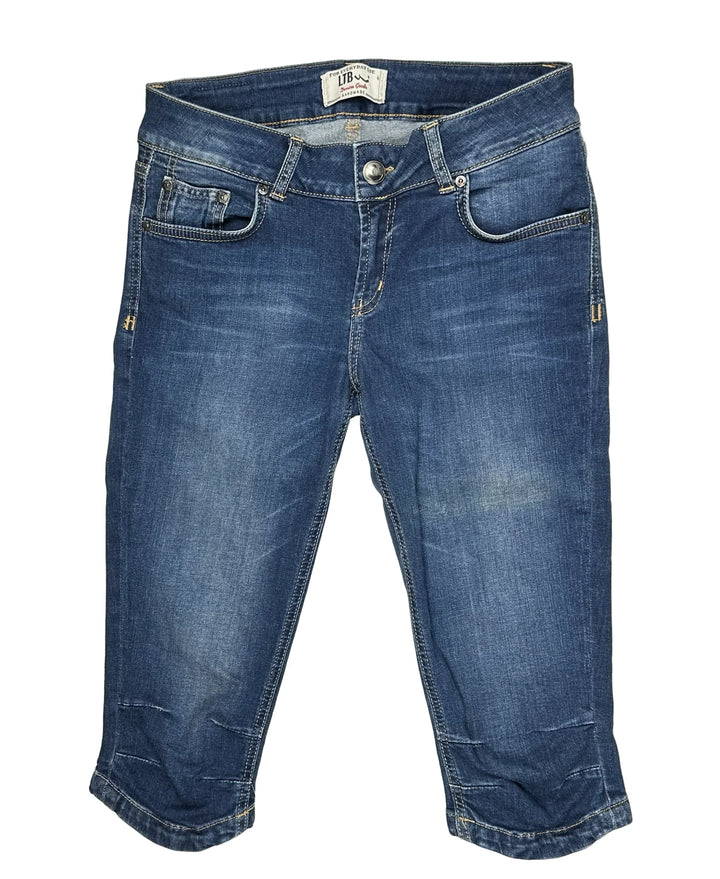 LTB Low Rise 'Cycle X' Skinny Capri Denim Shorts- Size 28