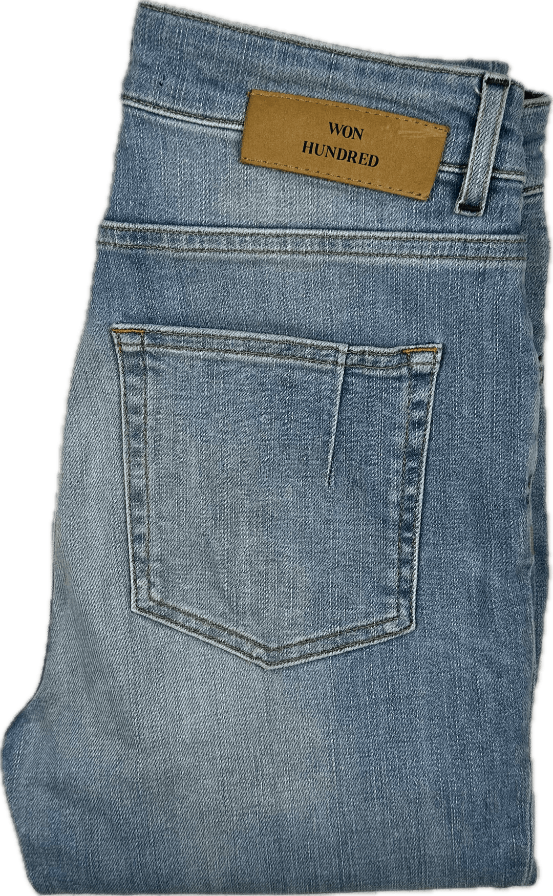 Won Hundred 'Marilyn' Light Blue Wave Slim Jeans - Size 29/34