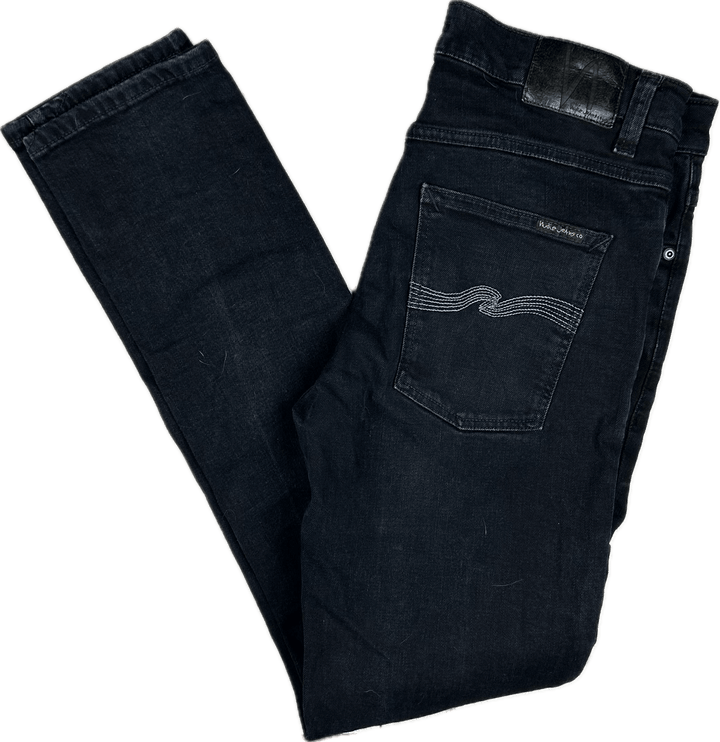 Nudie 'Lean Dean' Black Out Organic Cotton Jeans- Size 32/32 - Jean Pool