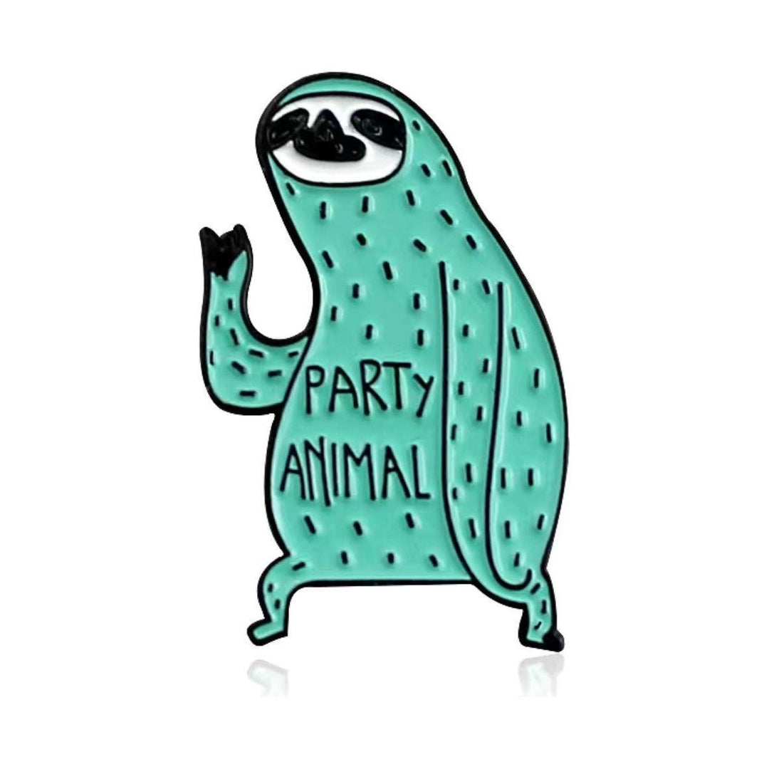 Party Animal - Sloth - Enamel Pin - Jean Pool