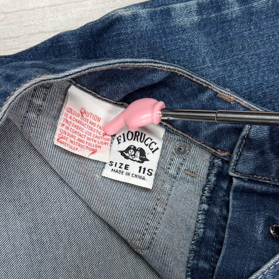Fiorucci 90's Stretch Denim Cut Off Shorts- Size 11
