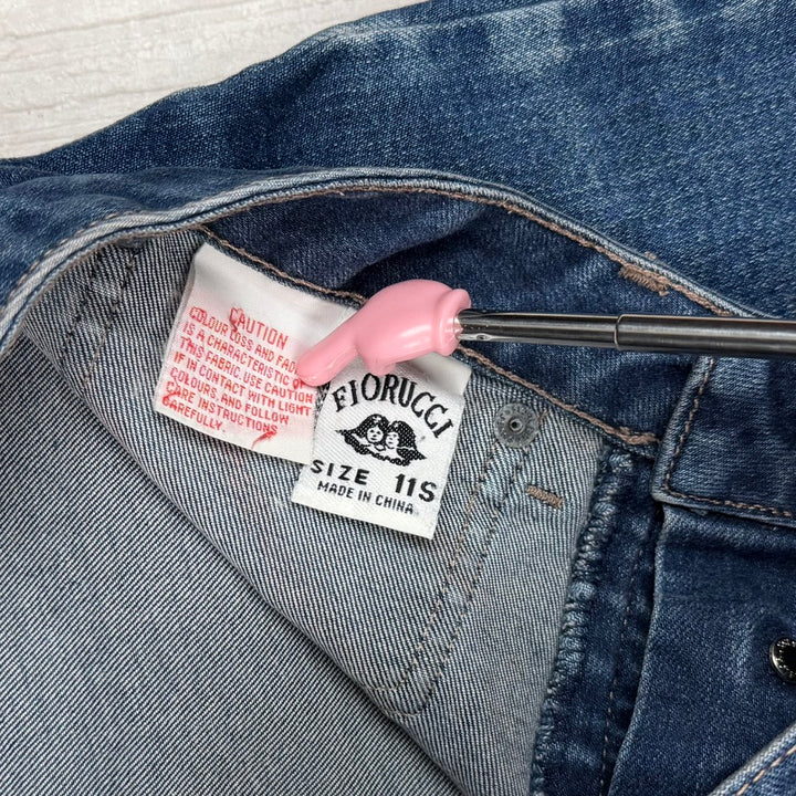 Fiorucci 90's Stretch Denim Cut Off Shorts- Size 11