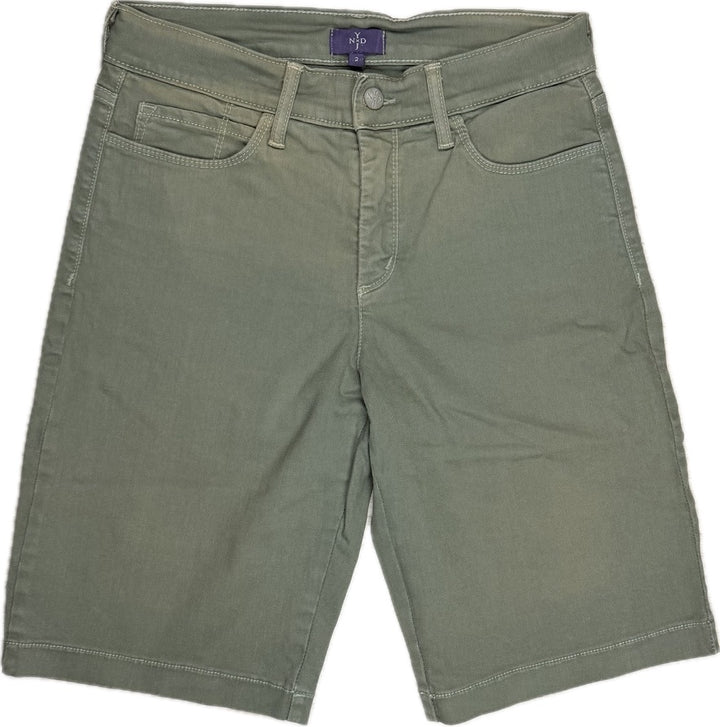 NYDJ - Lift & Tuck Khaki Stretch Shorts -Size 2US suit 6/8AU