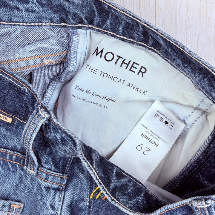 NEW - Mother 'The Tomcat Ankle ' Take Me Even Higher Wash Jeans - Size 29
