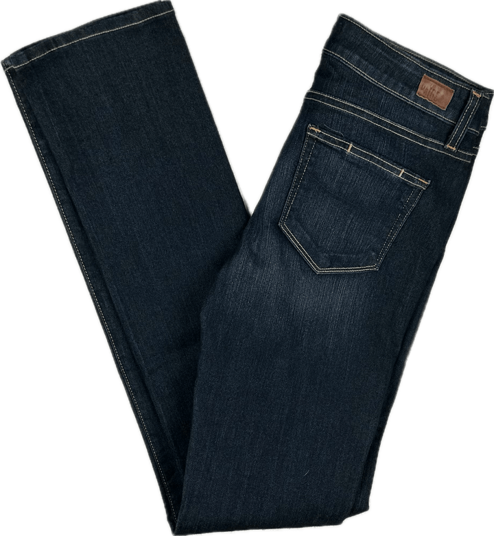 NEW- Paige Denim 'Skyline Straight' Slim Low Jeans- Size 28