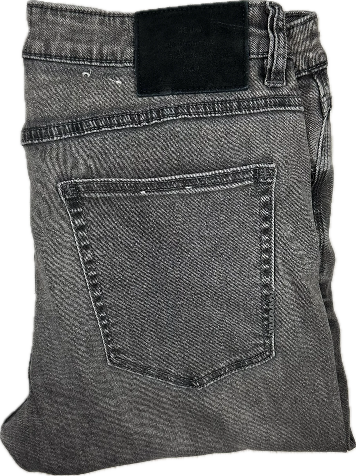 NEUW Mens 'Ray Tapered' Aged Black Denim Jeans - Size 32/30