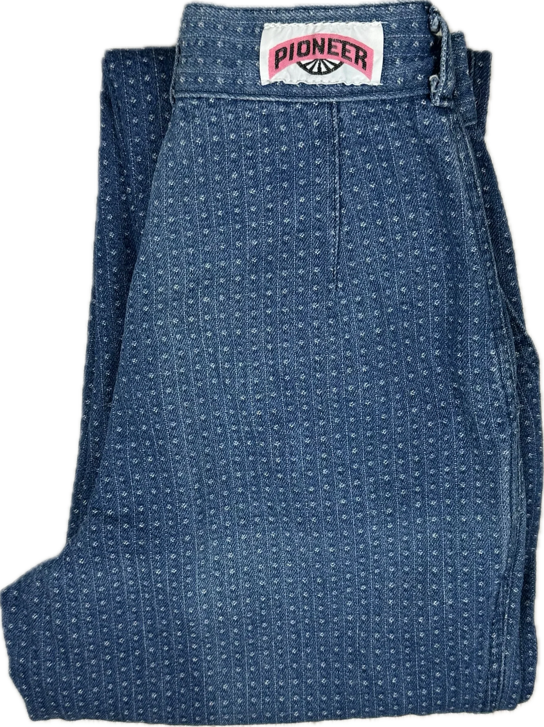 Vintage 80's Pioneer Pleat Front Tapered Jeans- Suit Size 4