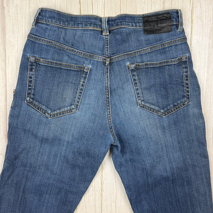 R13 Made in Italy 'X Over' Blue Jeans Jeans- Size 25