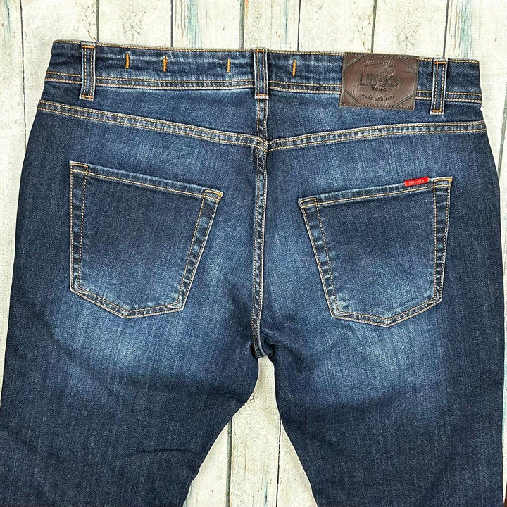 Liu-Jo Uomo Italy Mens Slim 'Frankdark' Jeans - Size 36 - Jean Pool