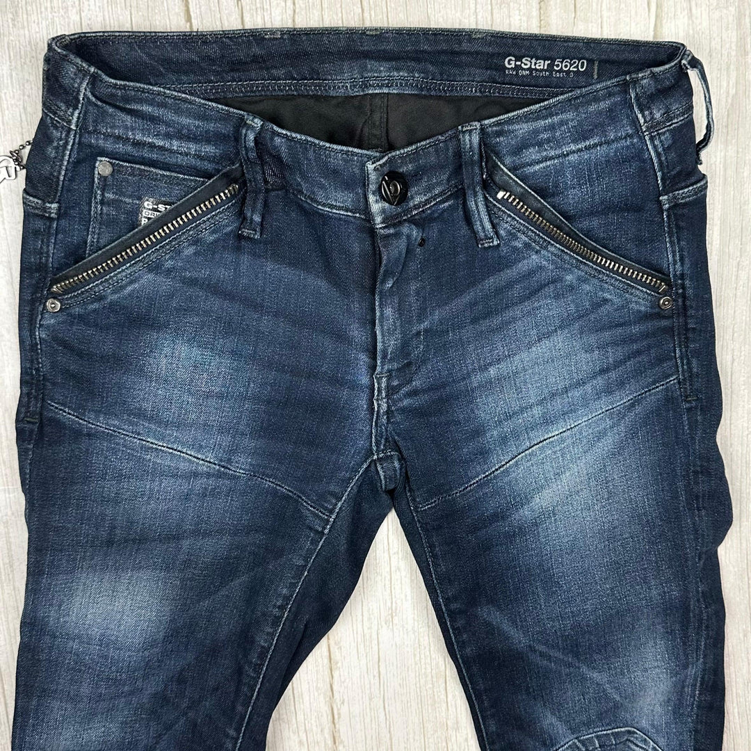 G Star Raw Womens 5620 'Midwood Slim Tapered' Jeans -Size 24