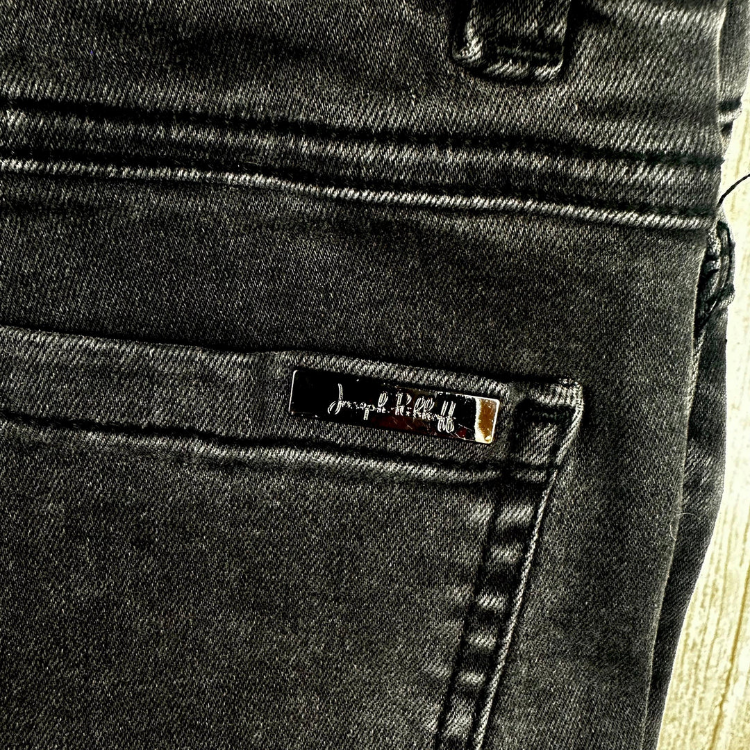 Joseph Ribkoff Distressed Black Jewelled Skinny Jeans  -Size 6