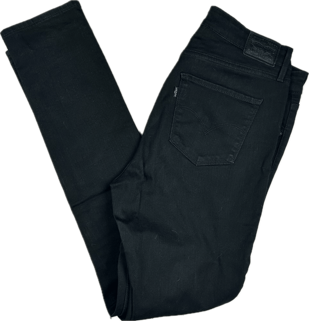Levis 721 Ladies ' The High Rise Skinny' Black Jeans - Size 31 - Jean Pool