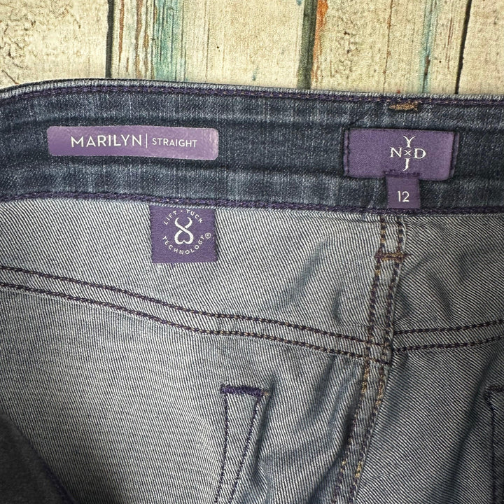 NYDJ Lift & Tuck 'Marilyn Straight' Jeans -Size 12US or 16AU - Jean Pool