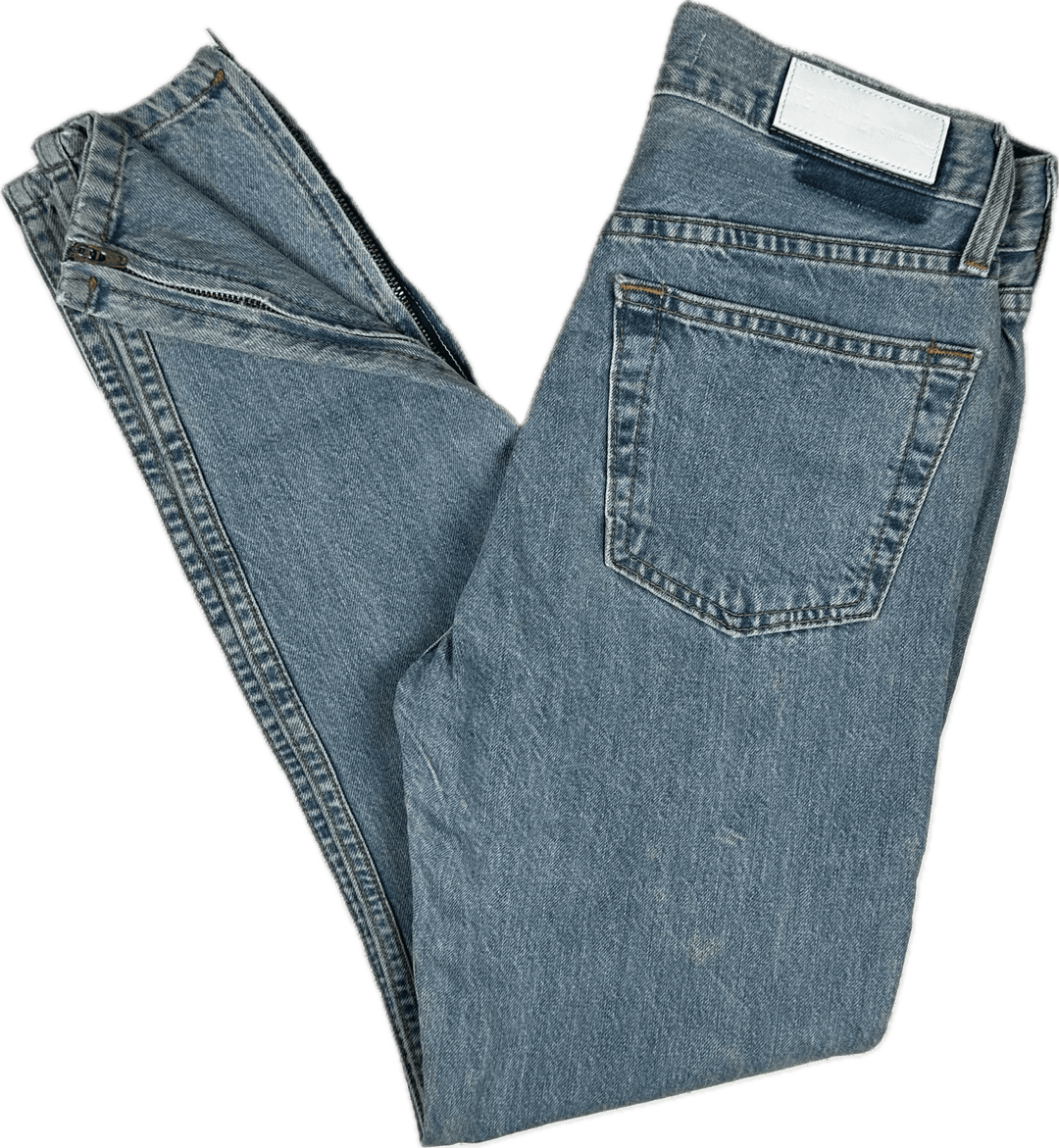 RE/DONE Tapered Zip Ankle Jeans - Size 25 - Jean Pool