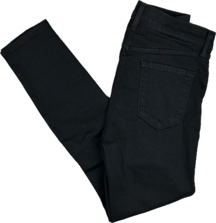 J Brand 'Alana' Vanity Black Skinny Jeans - Size 27"