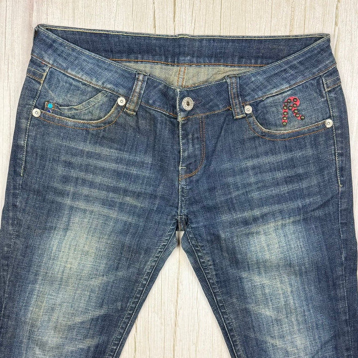 Replay Womens Y2K Low Rise Bootcut Jeans - Suit Size 29-30