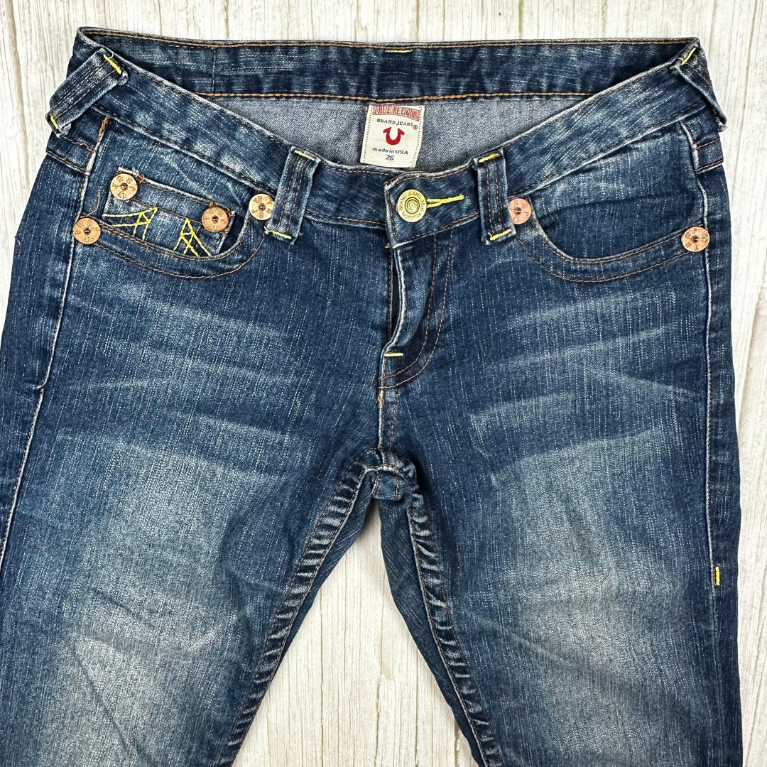 True Religion 'Billy' Low Rise  Straight Jeans- Size 26